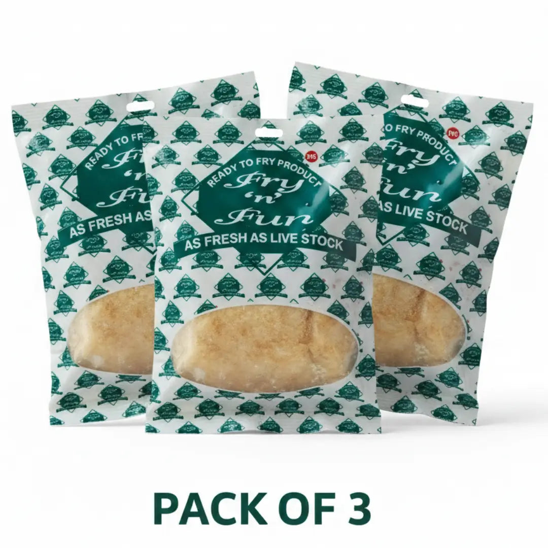 Fry N Fun Fish Finger – Ready to Fry Frozen Snack (4 Pieces)