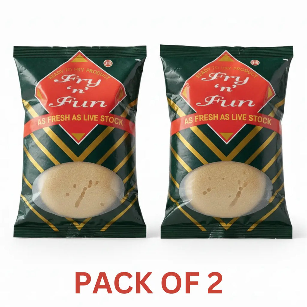 Fry N Fun Fish Fry – Ready to Cook Frozen Snack (2 Pieces)